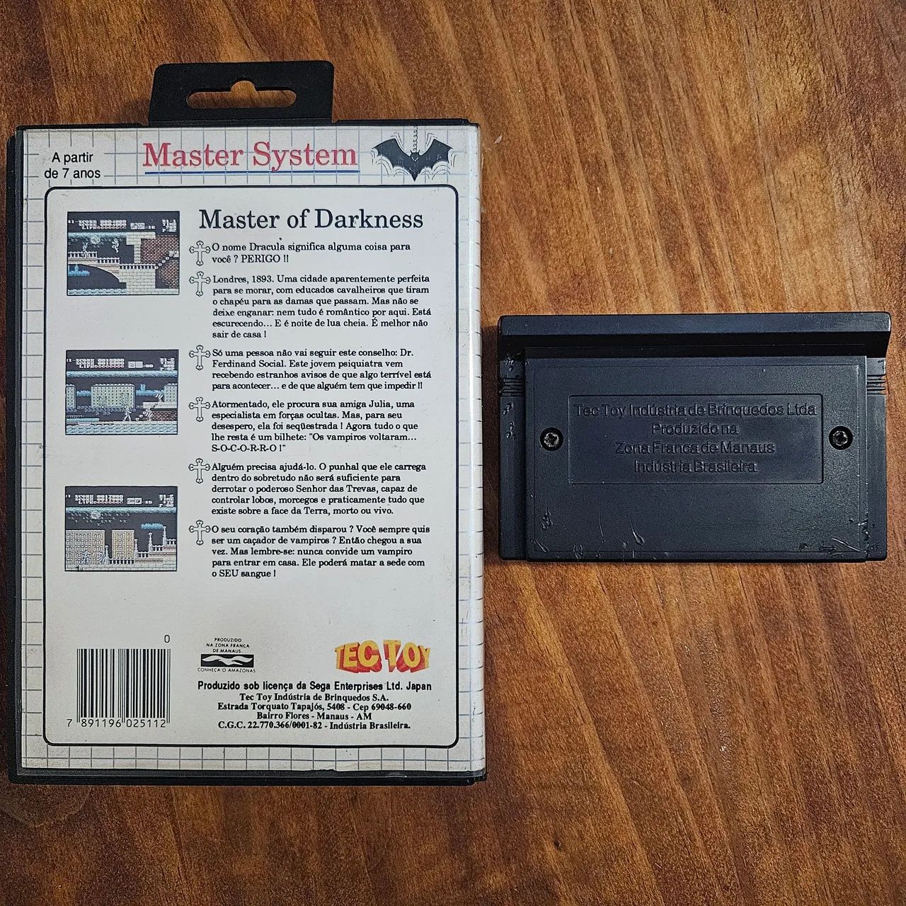 Master of Darkness Master System Tectoy Original - Foto 2
