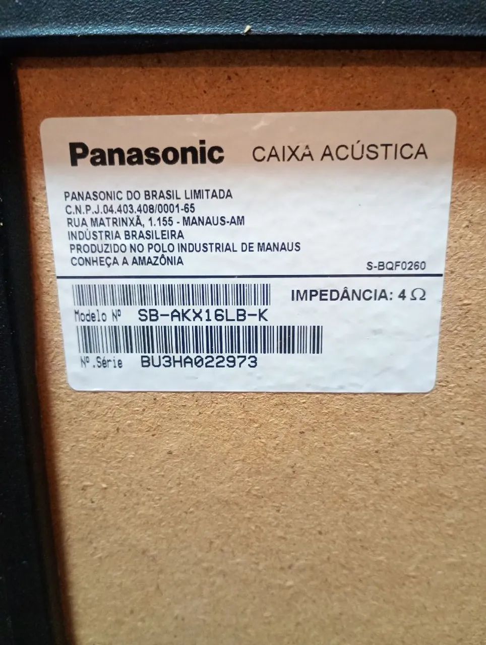 PAR DE CAIXA DE SOM PANASONIC ACÚSTICA.  - Foto 4