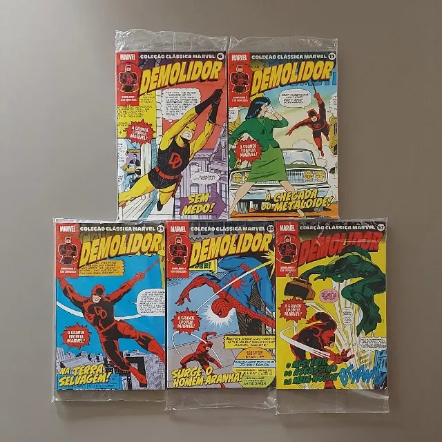Demolidor - Coleção Clássica Marvel - Completo - Novos e Lacrados - 5 Edições