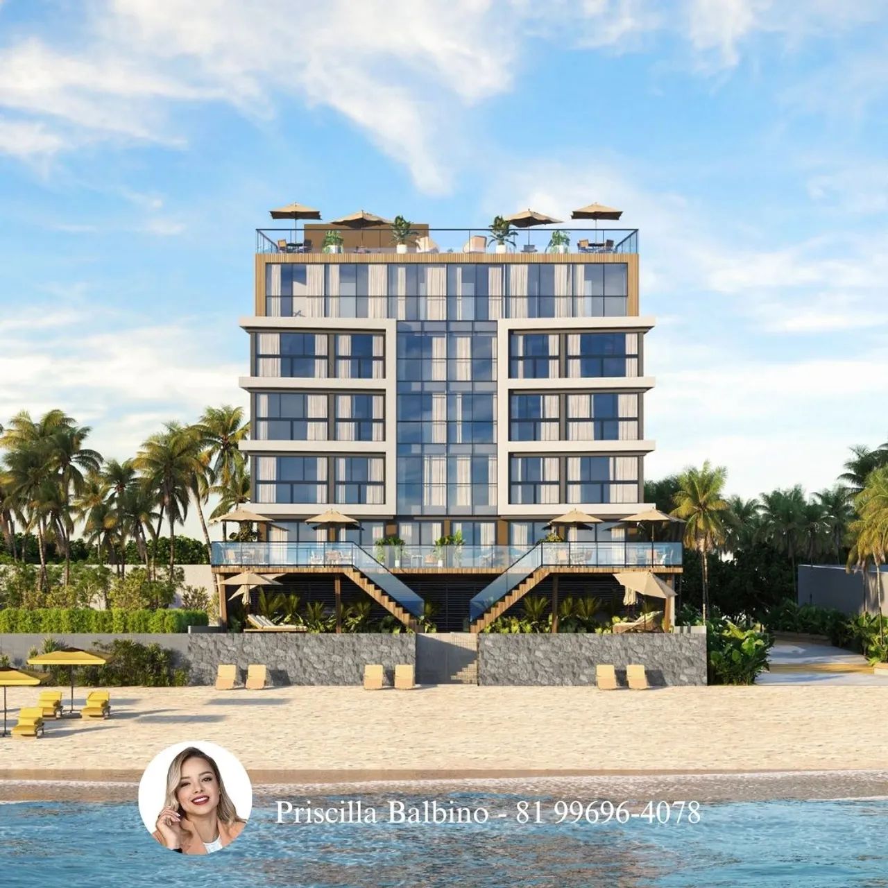 Flats beira-mar Porto de Galinhas | Porto Algarve Beach | lazer completo e alta rentabilid - Foto 2