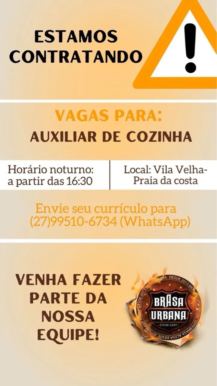 ESTAMOS CONTRATANDO!