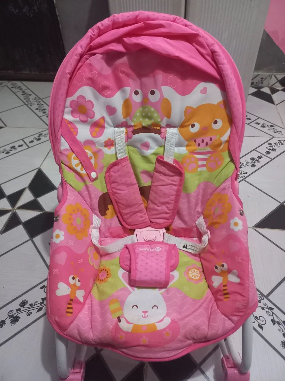 Cadeirinha de Balanço para Bebê - Rosa