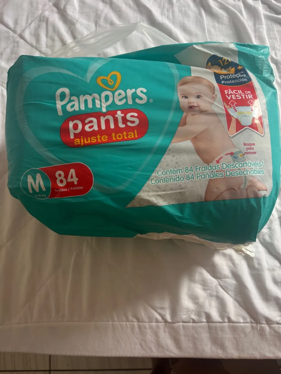 Fraldas Pampers Pants Ajuste Total - M 84 unidades