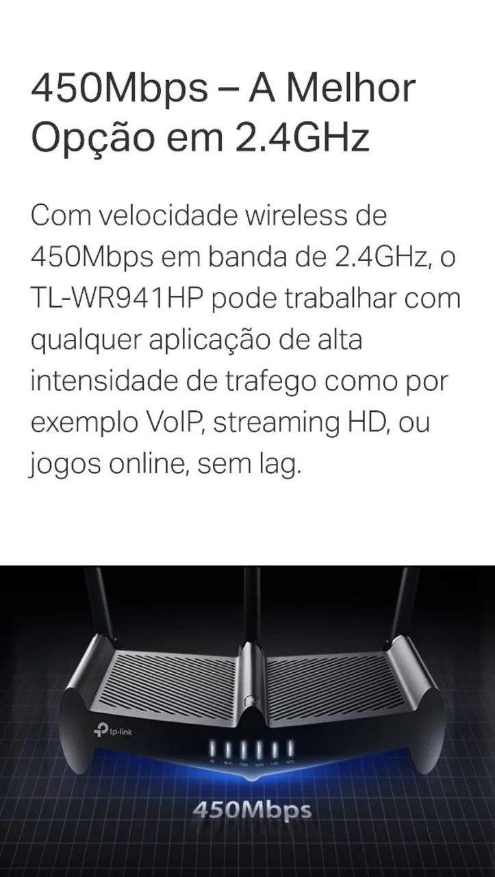 Roteador TP-Link alta potência seminovo e c/ nf - Foto 4