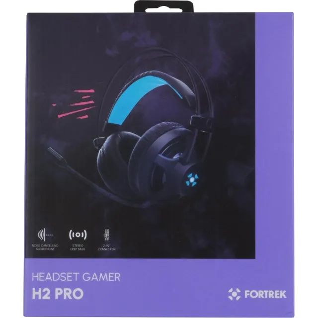 Headset Gamer Fortrek H2 P2 + USB Preto - Foto 3