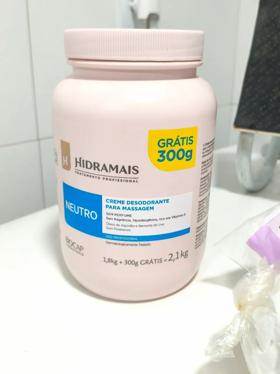 Maca Fixa Profissional acompanha Escadinha e Creme para Massagem lacrado  - Foto 5