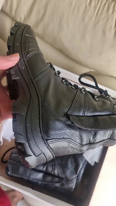 Botas de Couro Masculinas 37 39 44 - Foto 2