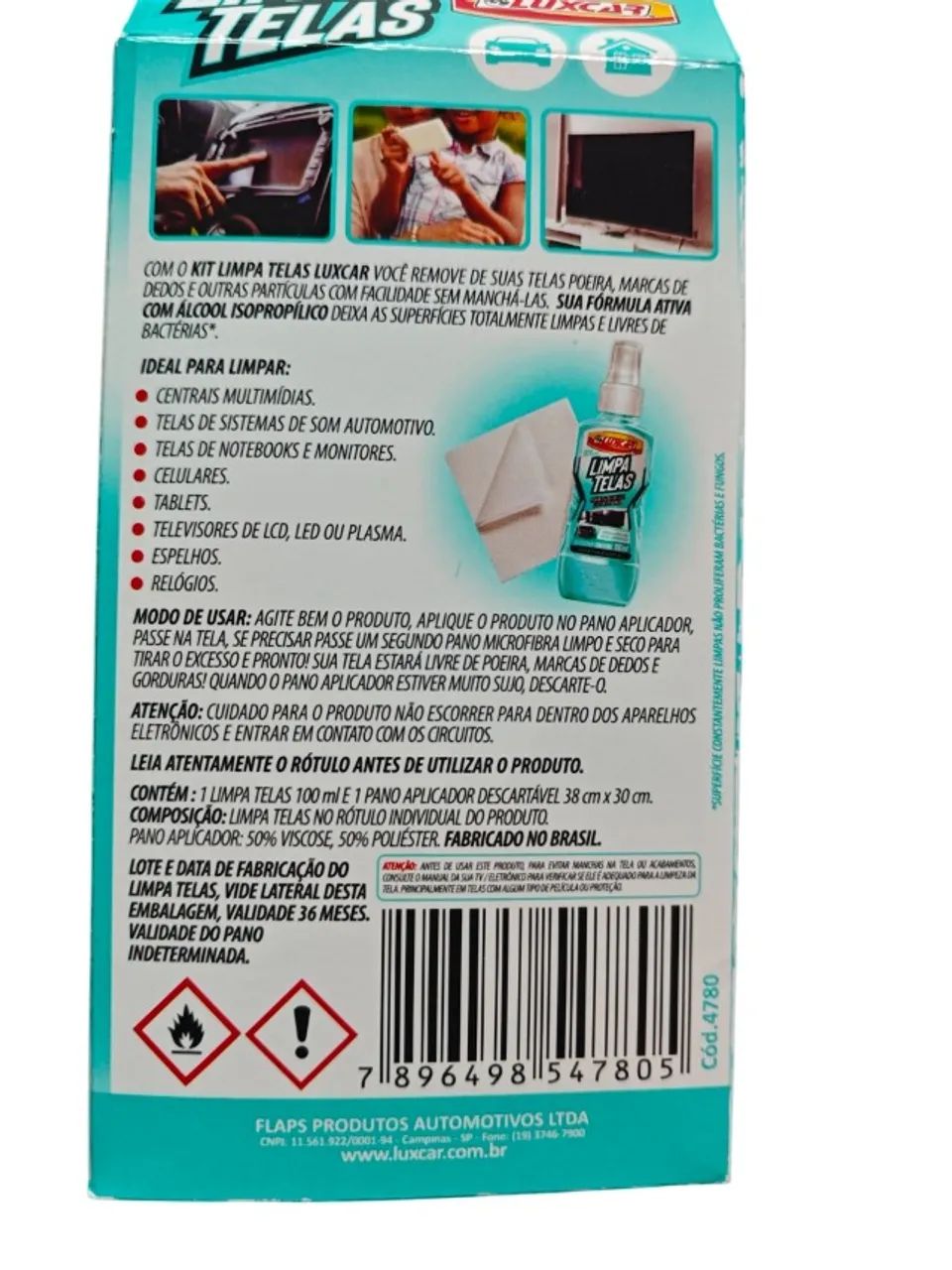 Kit Limpa Telas Luxcar 100 Ml + pano - Foto 5