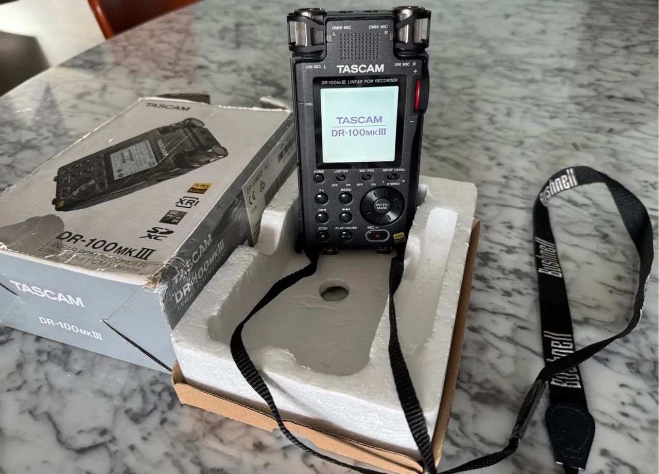 Gravador PCM Linear Tascam DR-100mkIII - Foto 3