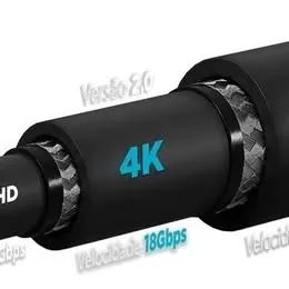 Cabo Hdmi 2.1 áudio e vídeo Ultra Hd Speed 2m Hs8k20 Elg - Foto 6