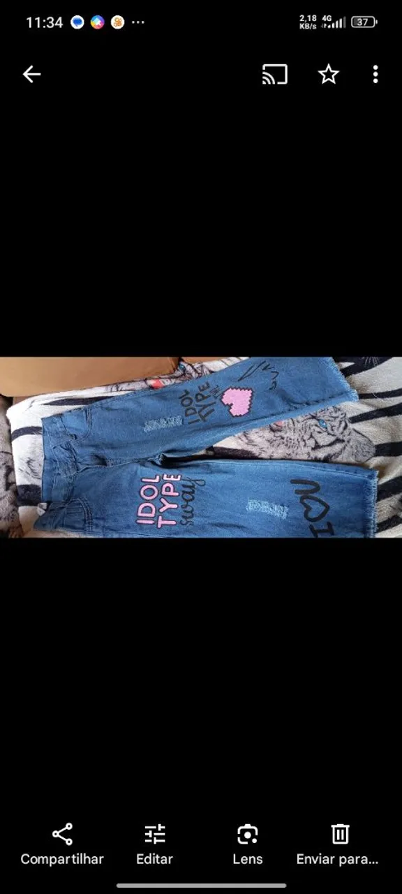 Calça Jeans Infantil com Detalhes