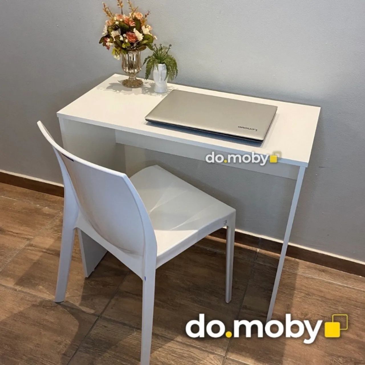 Mesa de Escritório Branca - Moderna e Minimalista Mdf