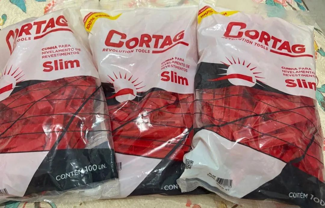 Cunhas Slim para Nivelamento de Revestimentos - 100 unidades