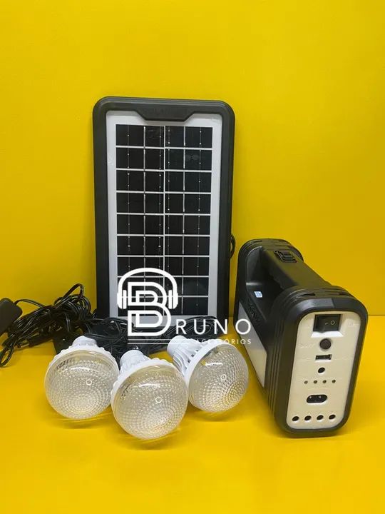 Kit Iluminação Solar com 3 Lâmpadas LED e Painel Solar - Foto 4