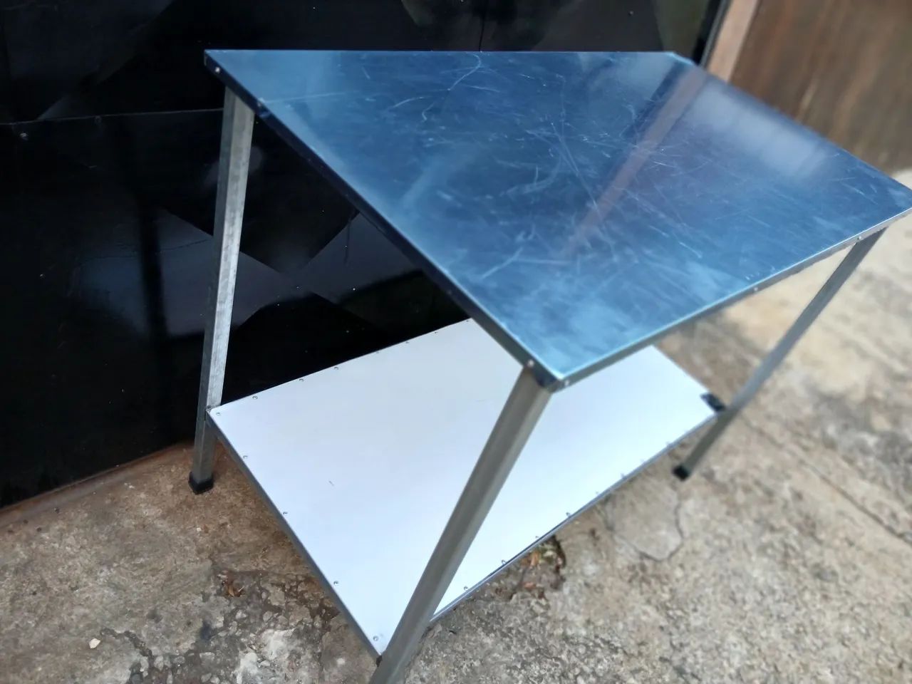 Kit 2 Mesas com Paneleiro Inox - Promoção - Foto 3