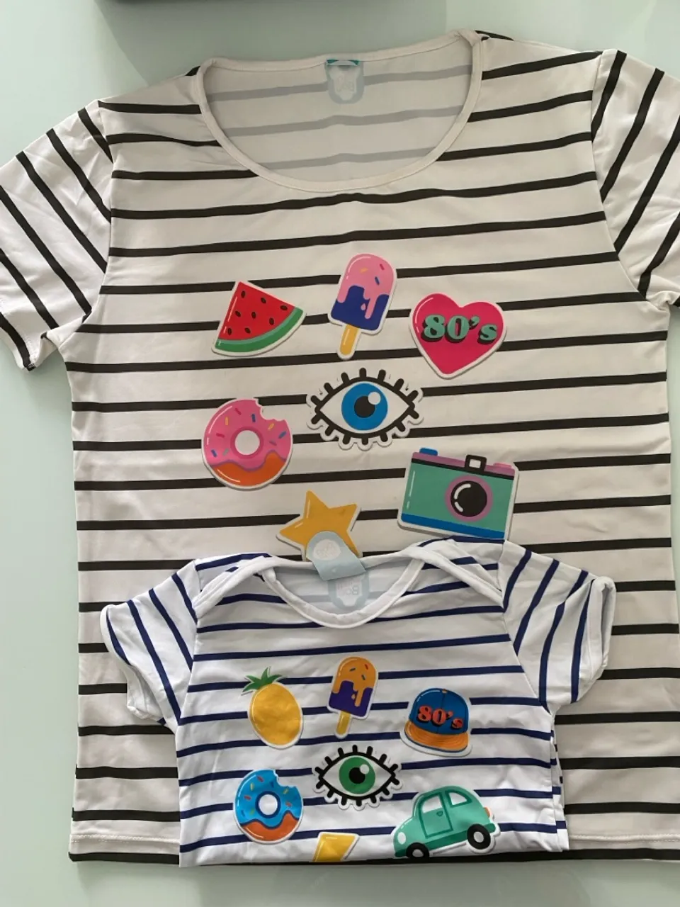 Conjunto Mãe e Filho(a) Temático Anos 80!