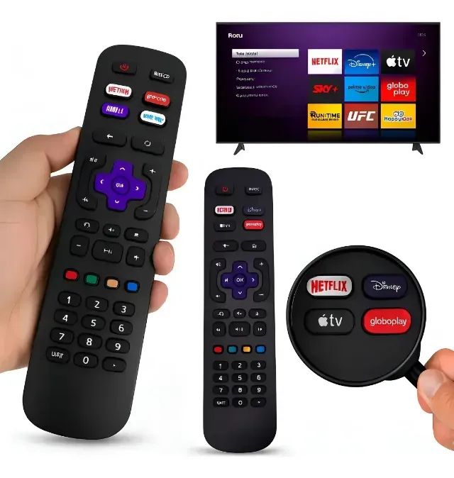 Controle Remoto Roku TV AOC TCL SEMP Philco Britânia Smart entregas João Pessoa PB