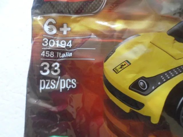Lego Shell V-Power 458 Italia no plástico lacrado 33 peças - Foto 3