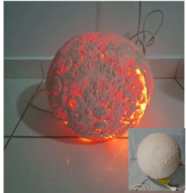 Luminária Lua- Lâmpada Inclusa