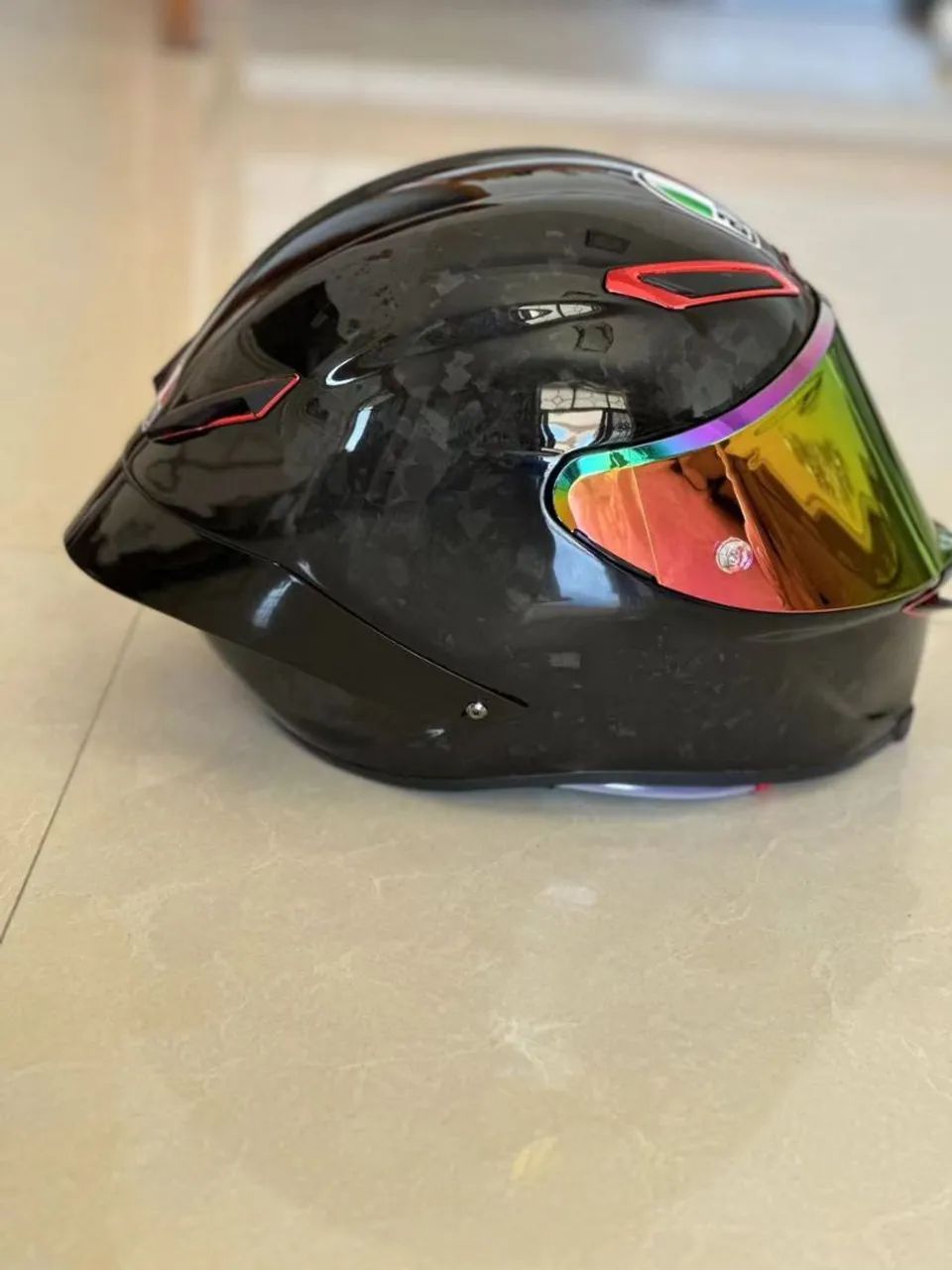 Capacete AGV Pista GP R - Carbono marmorizado - Foto 4