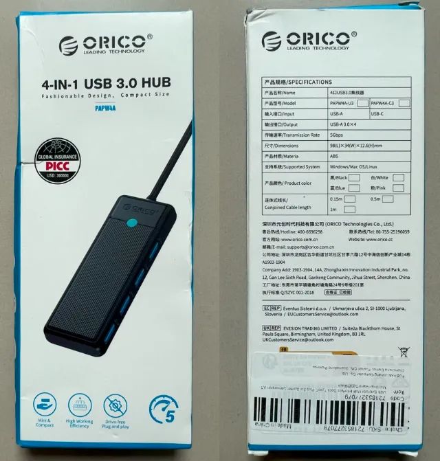 Hub Usb 4 Portas Dock Usb 3.0 Orico - Foto 3