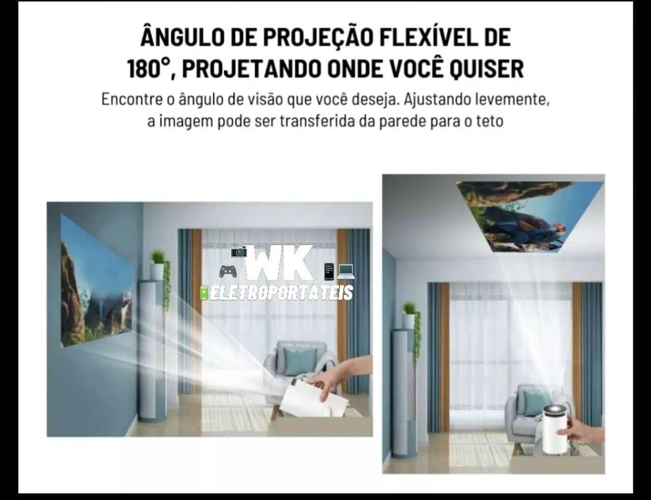 Projetor 4k novos laclados (entrego) - Foto 4