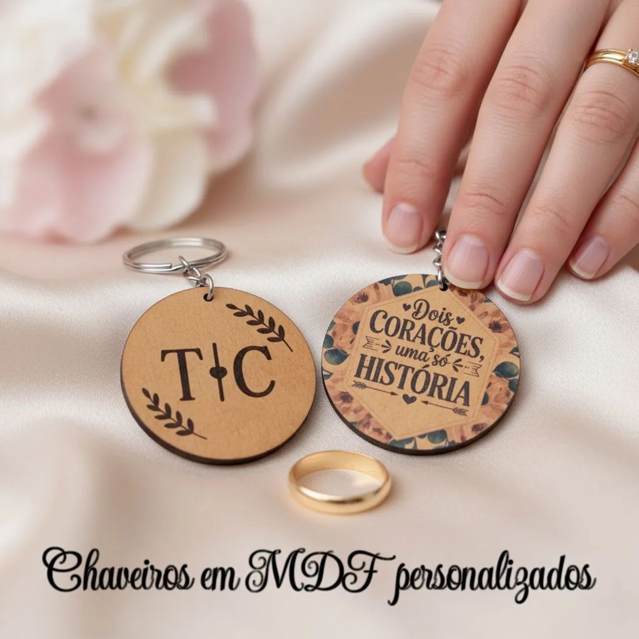 Chaveiros Personalizados em acrílico ou MDF