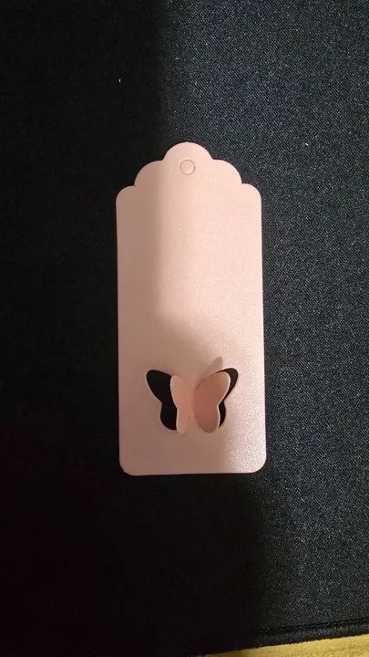 54 Etiquetas de Asa de Borboleta Rosa