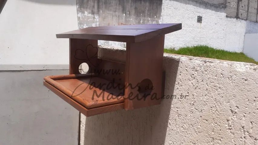 Comedouro passarinho para fixar na parede sku91 - Foto 5