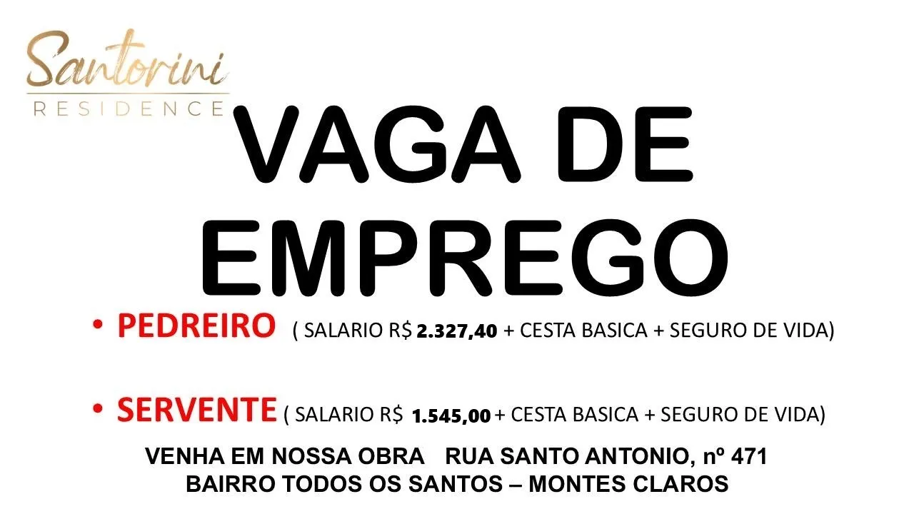 Vaga de emprego