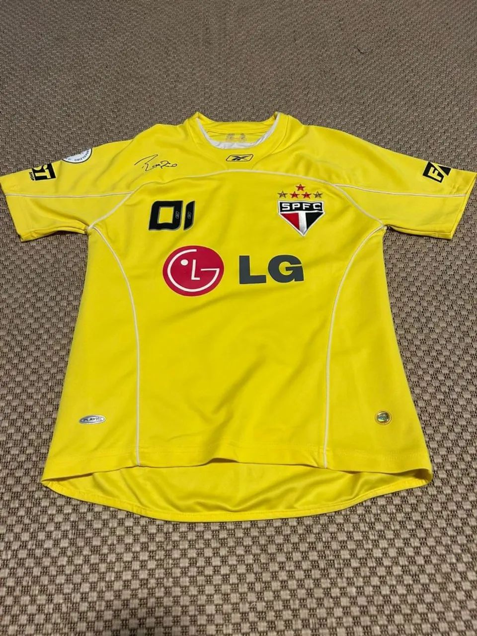 Camisa SPFC original - Rogério Ceni amarela