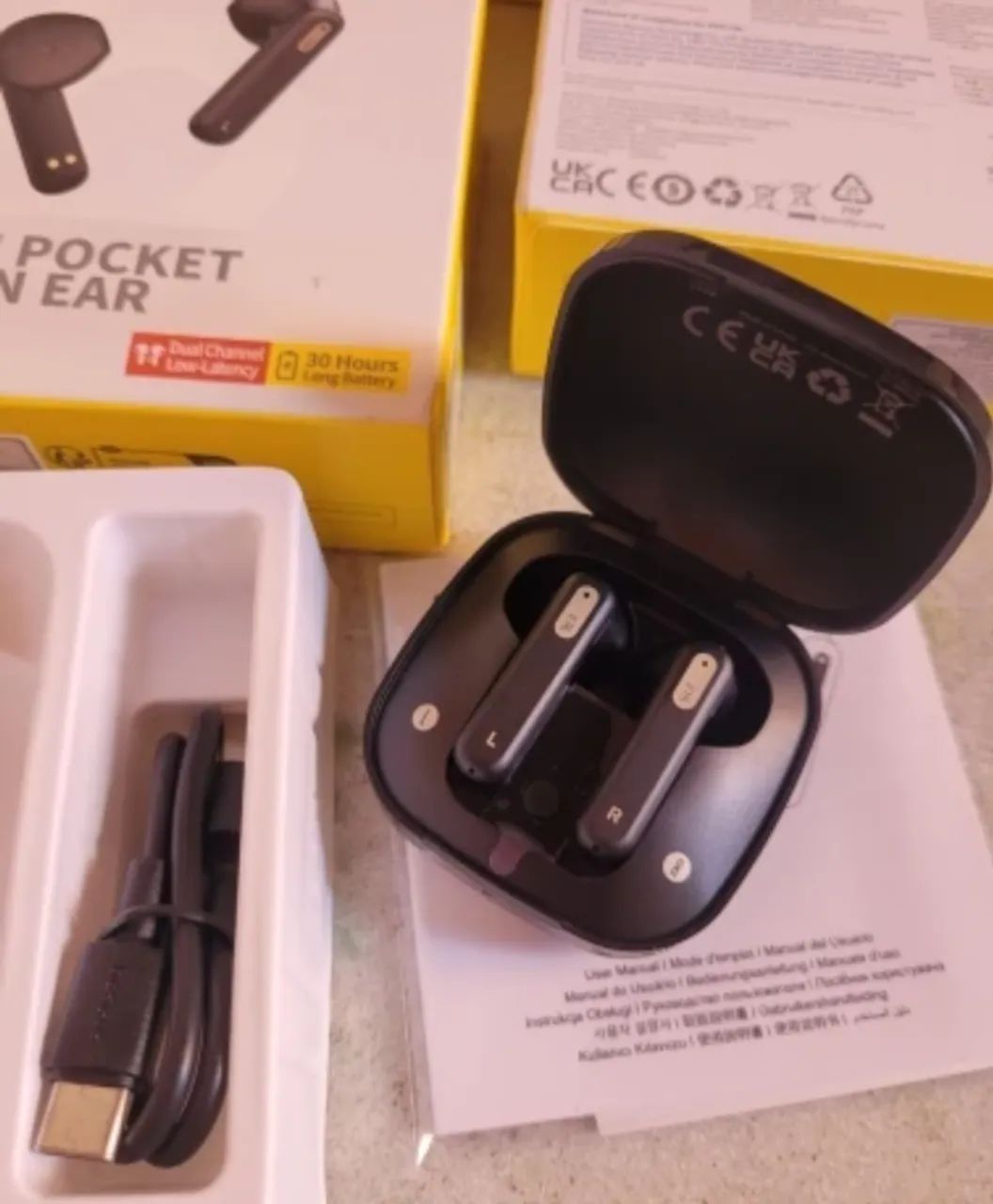 Fones, sem fio, Bluethooth Modelo Baseus - E16