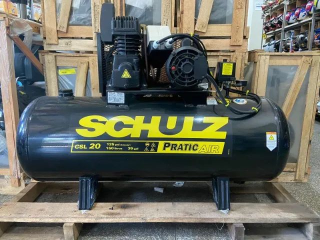 Compressor Pratic Air CSL 20/150 5HP Schulz - pronto para o uso - Foto 3