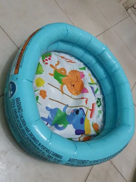 Piscina Inflável Kiddie 2 Anéis 21 L 61 X 15 Cm - Foto 3