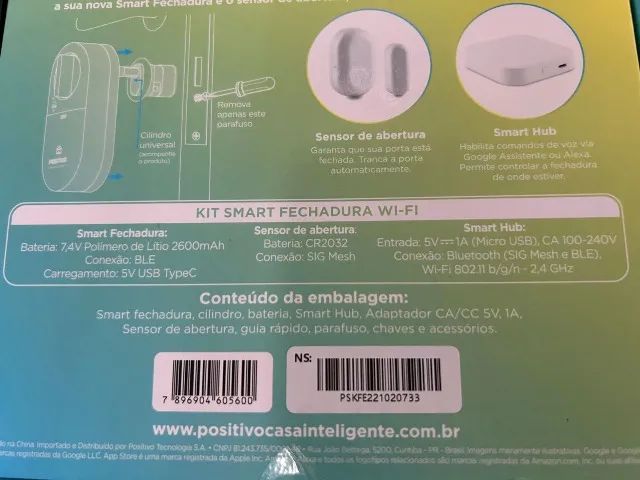 Fechadura Inteligente Positivo Wi-Fi - Nova/Lacrada - Instale Você Mesmo! - Foto 3