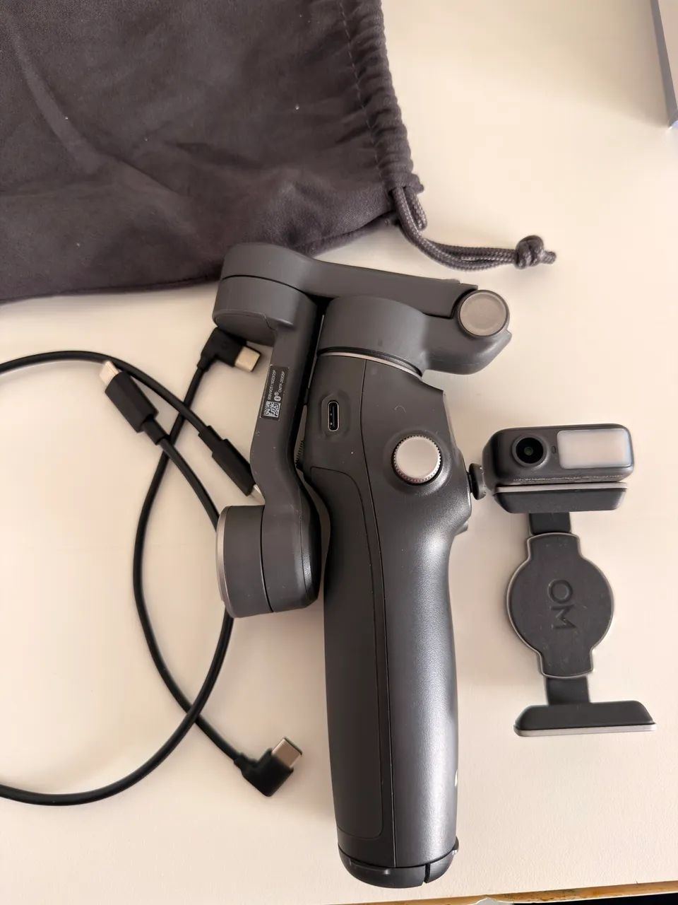 Estabilizador dji osmo mobile 7p smartphone gimbal cinza