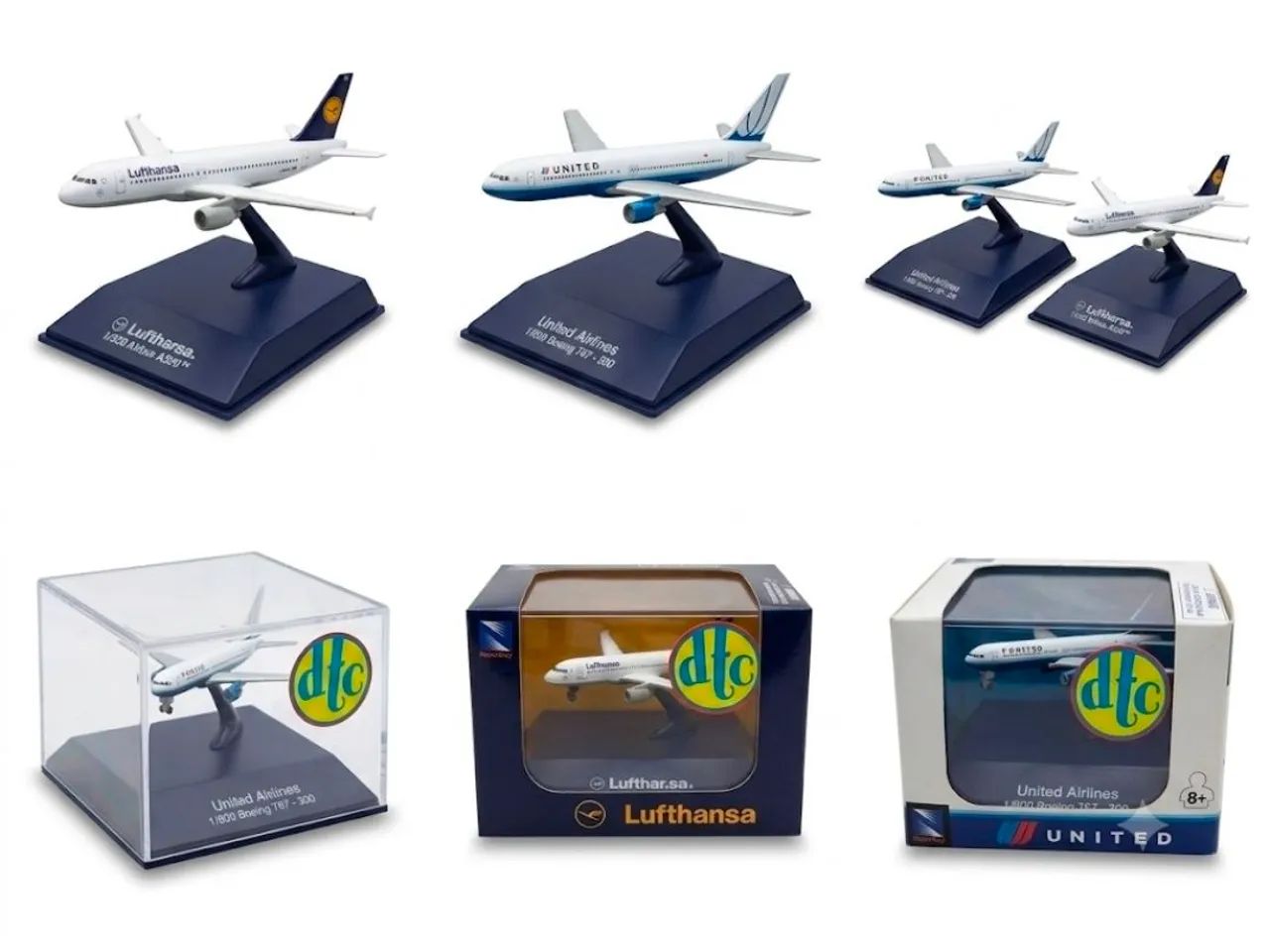 Avião miniatura Lufthansa / United