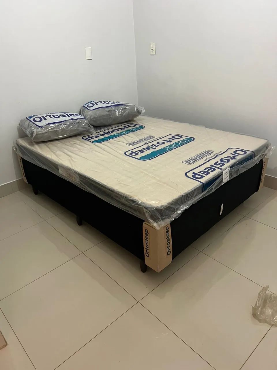 Cama box casal base e colchão oferta 