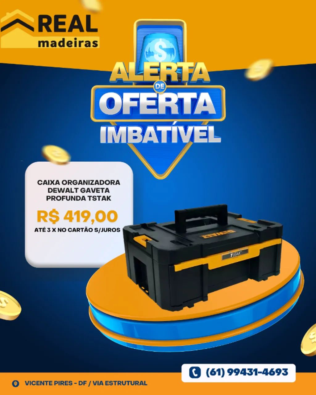 CAIXA COM GAVETA PROFUNDA  TSTAK