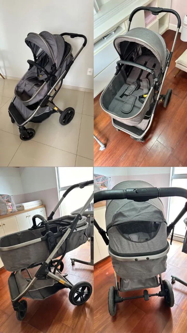Carrinho de Bebe e Bebe Conforto