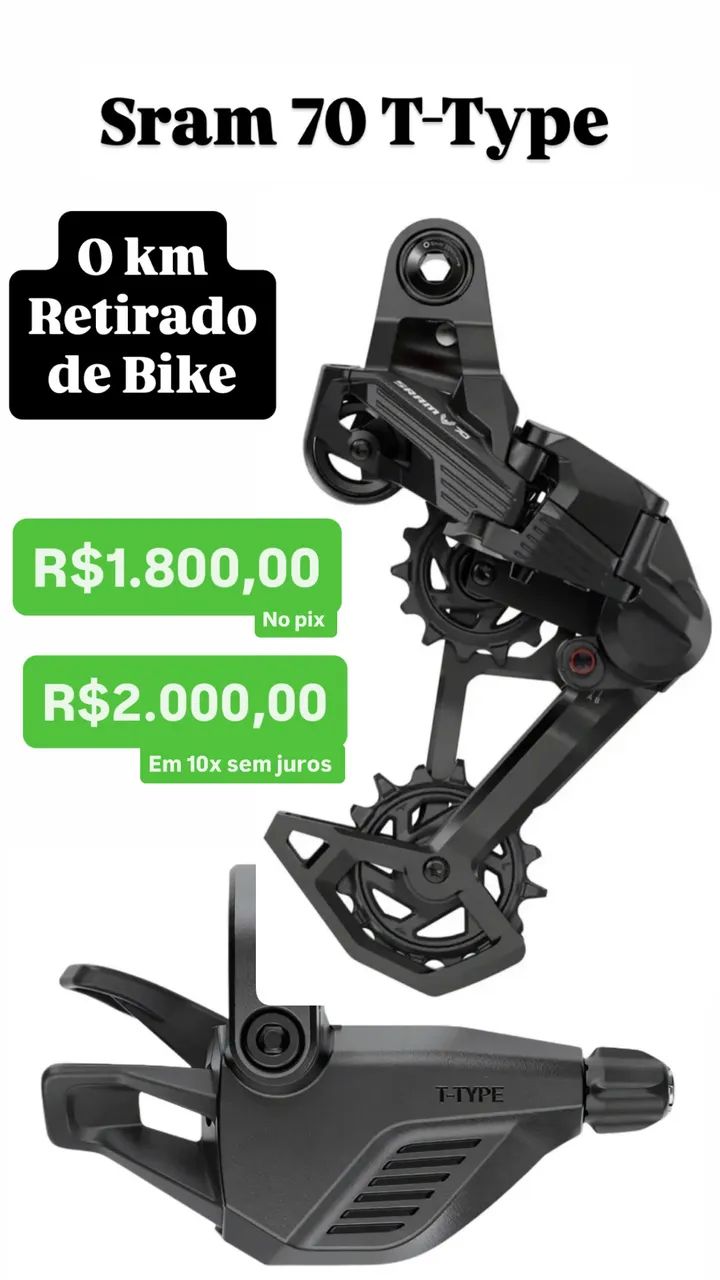 Passador e câmbio Sram S70 
