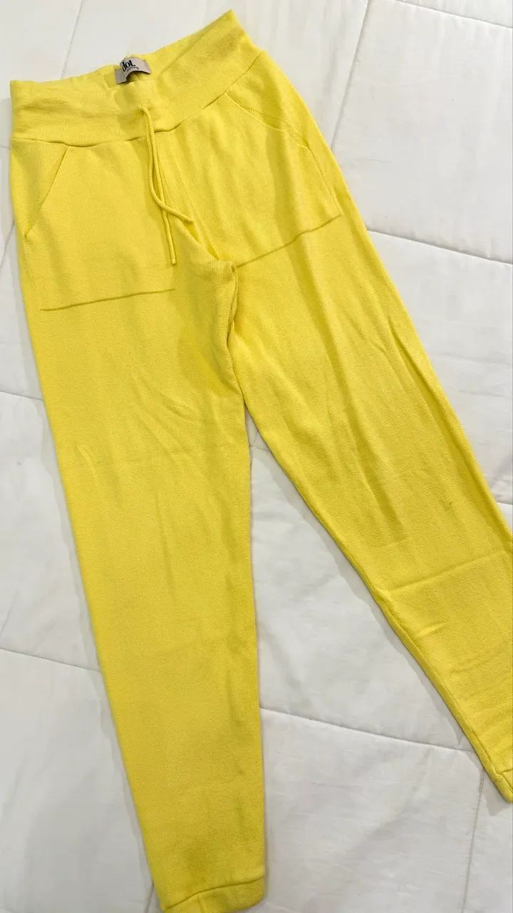 Conjunto Amarelo Manteiga Dot Clothing P | Novo - Foto 3