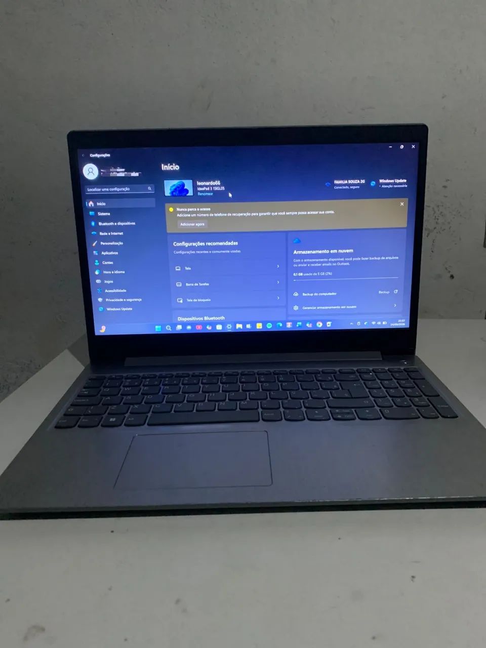 Notebook Lenovo IdeaPad 3 