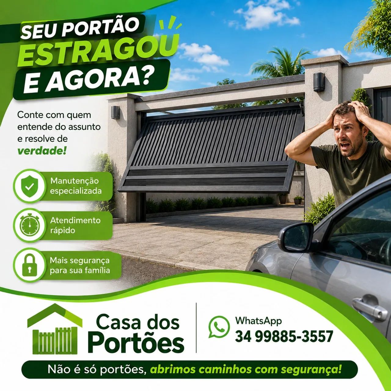 Oficina de motor de portão eletrônico