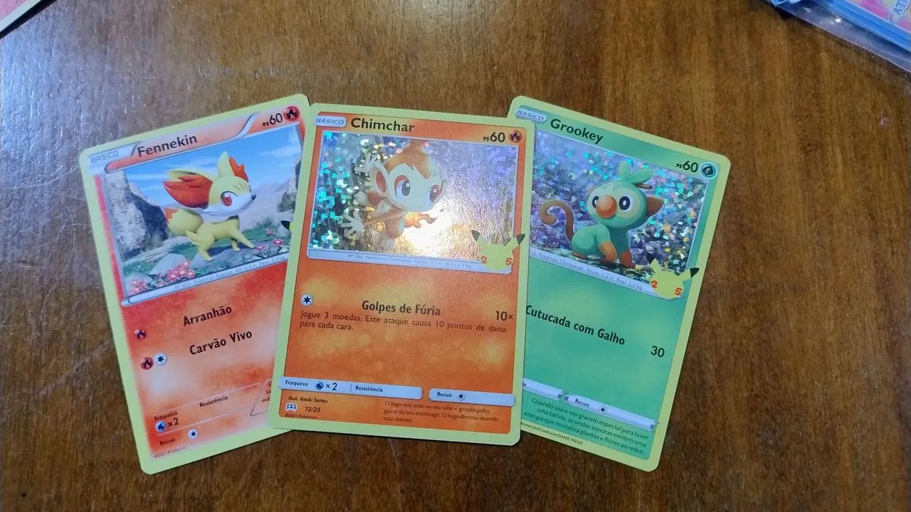 3 cartas Pokémon McDonald's 2021