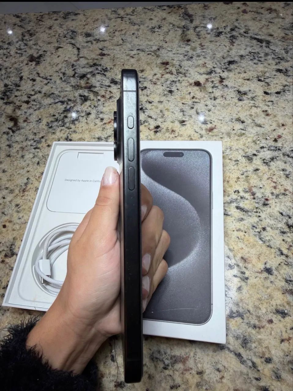 Iphone 15 pro max 256 gb - preto - Foto 4