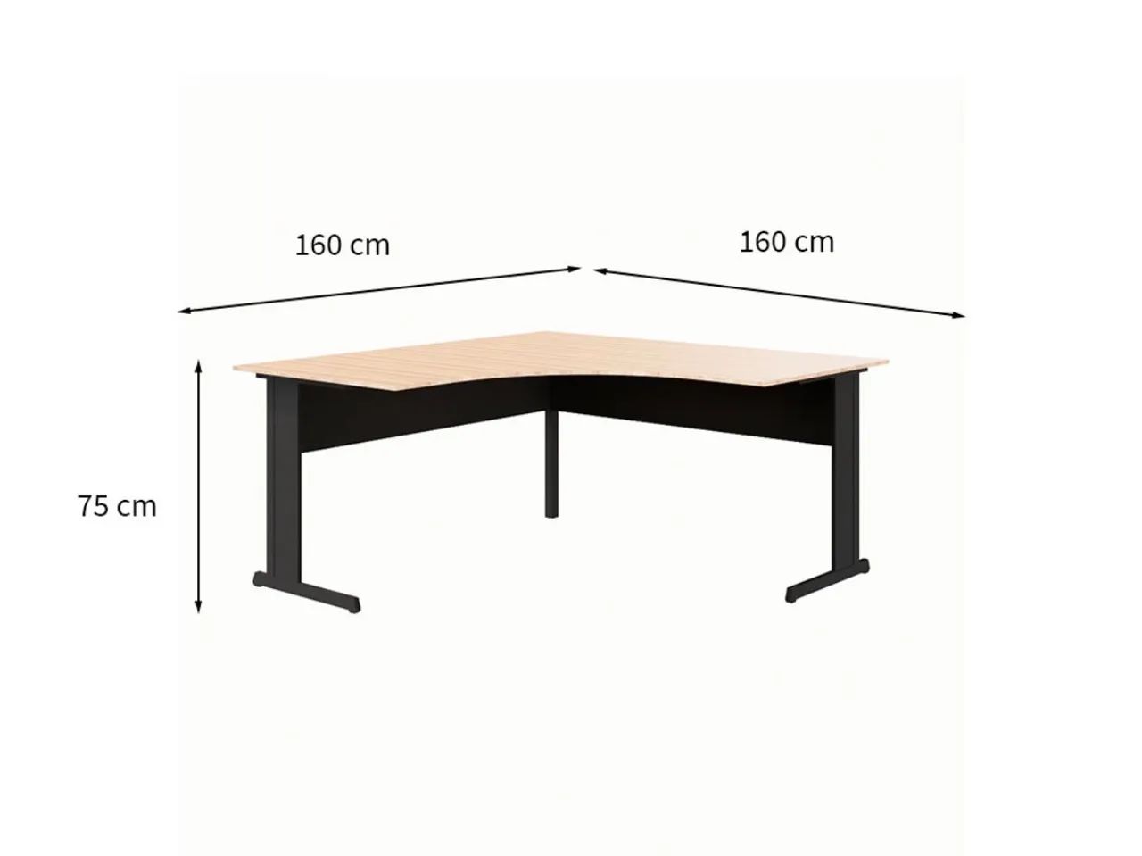 Mesa de escritório 160x160 - Foto 3
