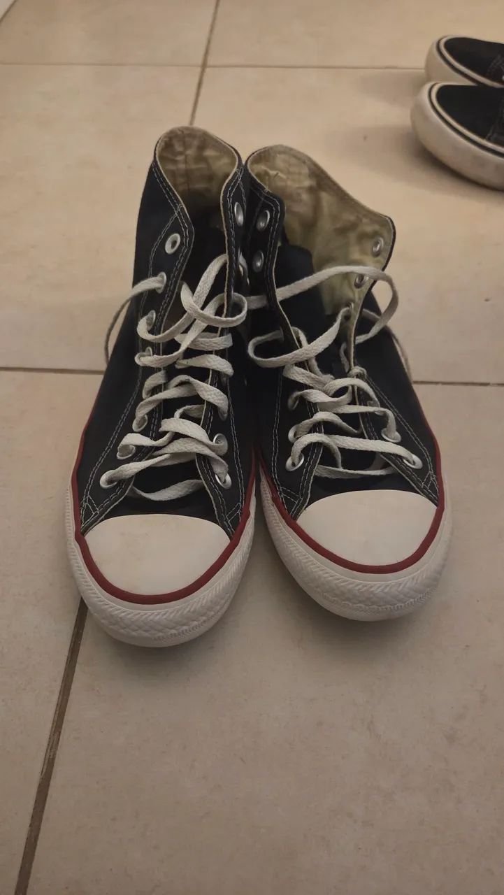 All Star cano alto preto - Foto 2
