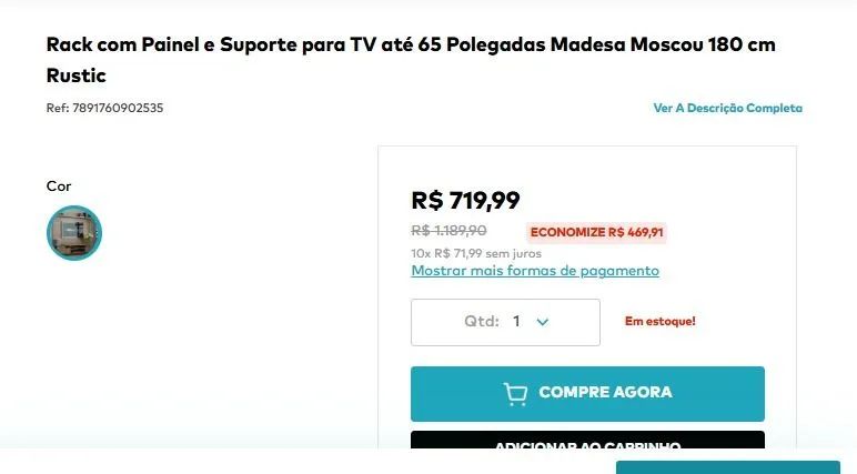 Vendo Painel com Rack: Elegante, Lindo e Baratíssimo!!! - Foto 5