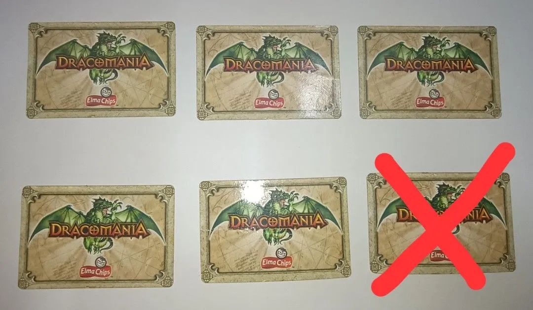 5 Cards coleção Dracomania Elma Chips Original 2008 (duas prateadas) - Foto 2